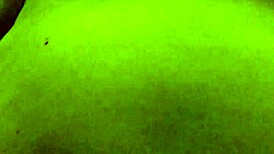 Ticklish chubby wife laughs during playful session