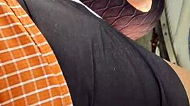 Harassing mature woman in Lima streets.