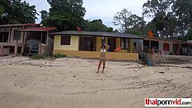 thai teen 18+ masturbates with vibrator for boyfriend