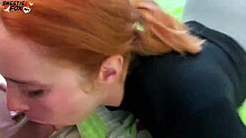 Hot Redhead Says, 'Facefuck Me After The Exam' Then Bends Over For Doggy