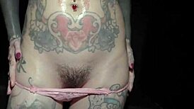 tattooed teen rides in anal cowgirl