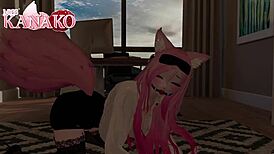 Teacher feels intense pleasure as catgirl pet gagged and squirting