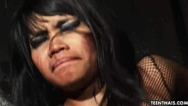 damn, this raunchy bdsm threesome with thai brunettes is wild!