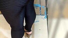 Harassing mature woman in Lima streets.