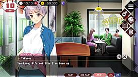 Doukyuusei Satomi's events and ending in the coffee shop