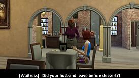 Girl next door cheats in wedding booty call in Sims 4.