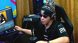 Natasha Steffens moans as Ruan and Everton suck her tits in casting