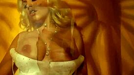 Sexy Blonde Pornstar Teases With Her Big Tits And Ass In Retro Solo Scene