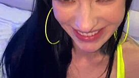 sexy tattooed hottie misha montana rides in lingerie.