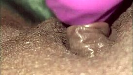 Milaj Explores Intense Vibrator Close-Up