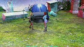 yo, see this hot black-haired babe get creampied hard