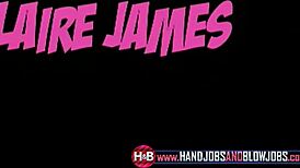 Pov Slut Claire James Delivers Dirty Handjob and Blowjob
