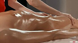 Oiled Lesbian Massage Passion