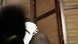 Oh wow, this horny solo performer indulges in kinky stocking fetish from POV!