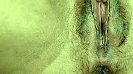 Close-Up POV Solo Latina Plays with Big Black Dildo