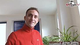 Bold first casting for german teen 18+ girl next door with big tits.