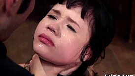 OMG, this Asian slave in stockings is getting pounded so hard! 😱