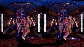 נוטי אמריקה מארחים אורגיה של ארבעה בהלווין עם ג'יימי ג'ט, סנדרה לוברק וספנסר ברדלי