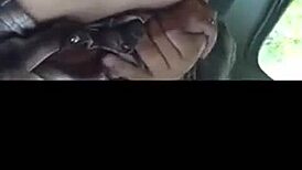 Wife Bent Over In Car For Forest Fuck