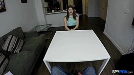 spy pov fucks alice march's slurping twat like a boss