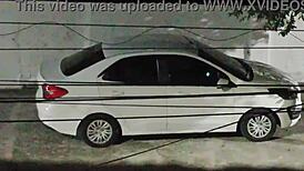 Bbw Milf Blows Lover In Car On Street, Returns With Cum In Mouth