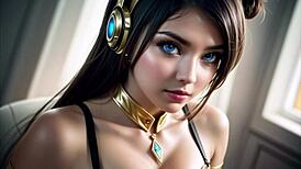 i'm the sexy teen doin cosplay and masturbatin my pussy with asmr