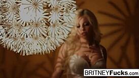 Sexy Blonde Pornstar Teases With Her Big Tits And Ass In Retro Solo Scene