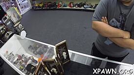 Hey, amateur shows off sexy moves for quick cash, nice!