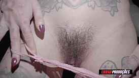 tattooed teen rides in anal cowgirl