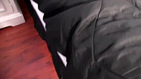 GABBY PALTROVA SUCKS HER THUMB WHILE STEP-DADDIE FUCKS HER HAIRY PUSSY