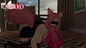 Teacher feels intense pleasure as catgirl pet gagged and squirting