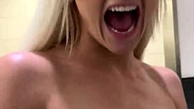 Hey, watch this full scene of a teen blonde squirting while banging a stranger in POV