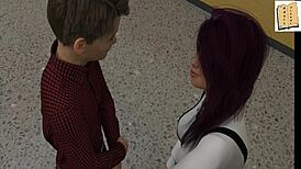 wvm 104 with head cheerleader zoe against a dance pole