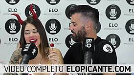 Elo Sucks Sara's Natural Tits In Spicy Room