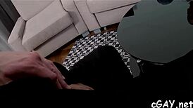 Obscene oral for lusty homosexual bareback