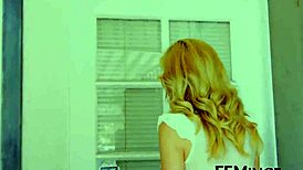 Mature lesbian models scissor and lick in 69 at party