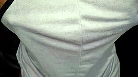 Ebony Girl Teases with Stunning Tits Up Close