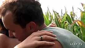 this petite french girl getting anal in the woods, wow