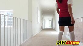 Petite Teen Lesbian Babe Performs Sensual Oral On Camera In Lingerie