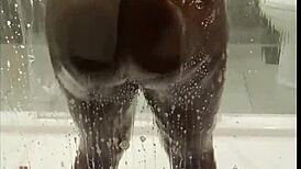 Ebony couple shares emotional sex with big black cock riding and squirting