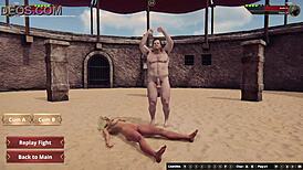 yo, ethan versus faye in naked fighter 3d, getting rough doggystyle!