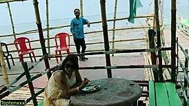 indian tourist bhabhi fulfills her one-time hot sex fantasy with shaved pussy and big tits