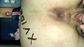 Anal Rose Squirts During Monster Cock Fucking