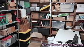 brunette teen criminal with small tits