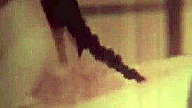 Dark vintage London swinging sixties vibe with hairy pussy bound tight in retro rope bondage. 🪢