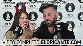 Elo Sucks Sara's Natural Tits In Spicy Room