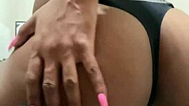 Nelly Shows Off Her Shaved Look in Thong