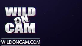 uhh, watch me, big tits brunette, playin’ with dildo on live show