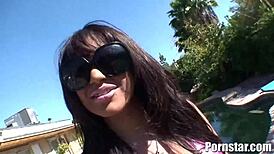 britney stevens bangs dildo outdoors in hd