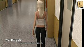 wvm 104 with head cheerleader zoe against a dance pole